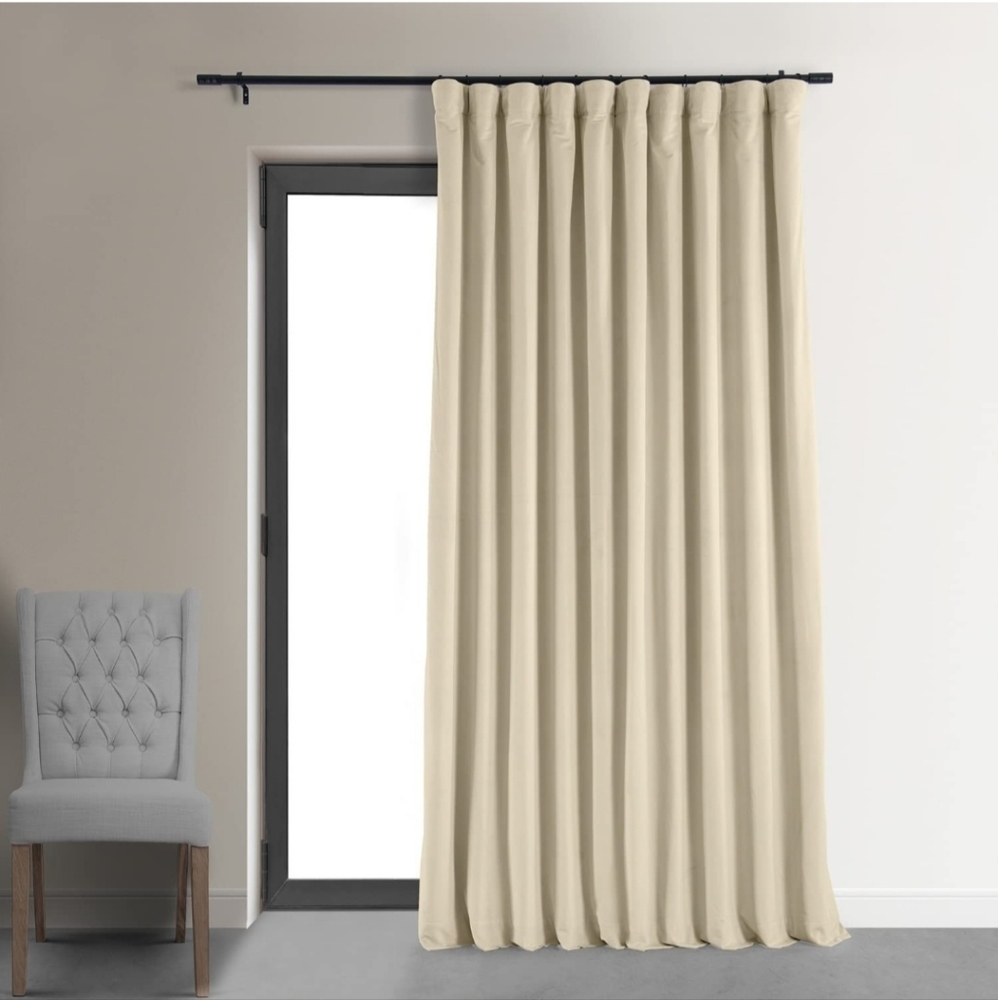 HPD Half Price Drapes Blackout Curtain Signature Velvet - Extra Wide VPCH-VET121